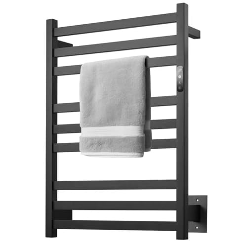 9-Bar Towel Warmer Wall-Mounted Electric