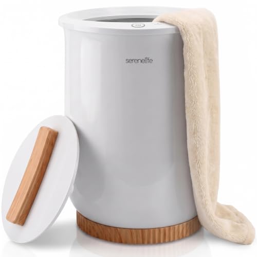 SereneLife Bucket Towel Warmers White