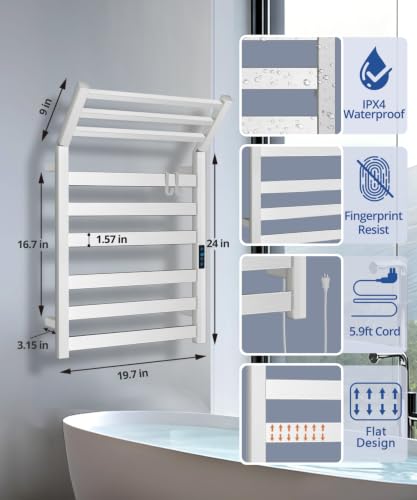 Aquatrend WiFi Heated Towel Rack view 3