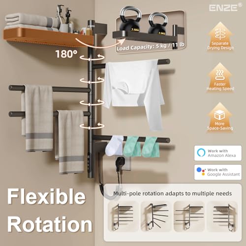 ENZE Smart Rotating Heated Towel view 5