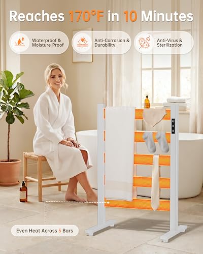 Sawlece 5-Bar Freestanding Towel Warmer view 5