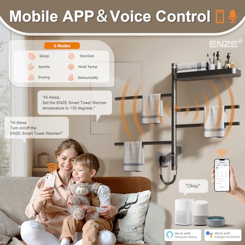 ENZE Smart Rotating Heated Towel view 3