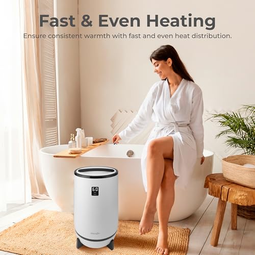 SereneLife Towel Warmer Bucket Style view 5