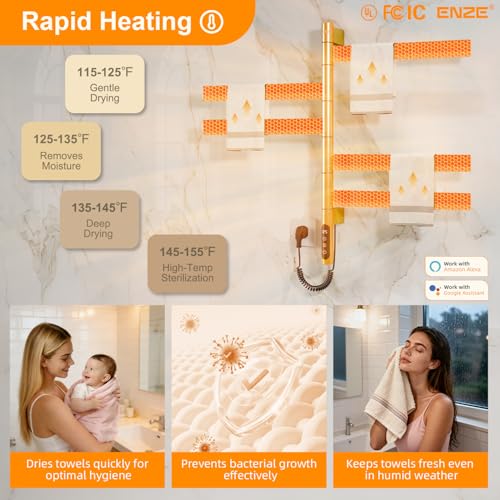 ENZE Smart Rotating Heated Towel view 3
