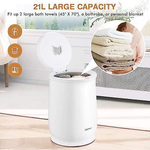 COSTWAY Towel Warmer for Bathroom view 3