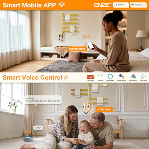 ENZE Smart Rotating Heated Towel view 2