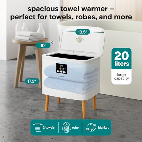 SereneLife Rectangular Towel Warmer Bucket view 4